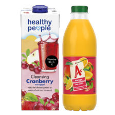 Appelsientje of Healthy People gekoeld sap